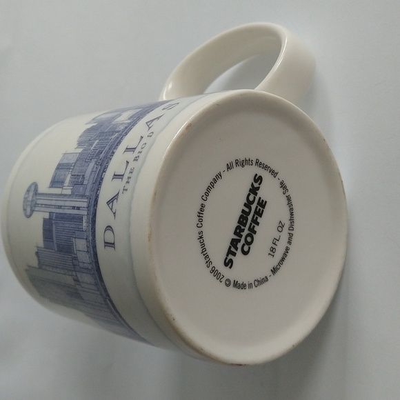 Starbucks City Mug Dallas The Big D Coffee Cup Texas Collectors 2006 18 oz - Picture 4 of 4